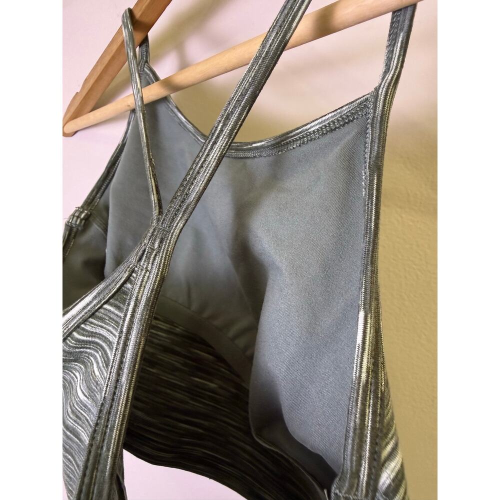 Aerie OFFLINE The Hugger Recharge Green Space Dye Longline Sports Bra Small - Picture 4 of 6